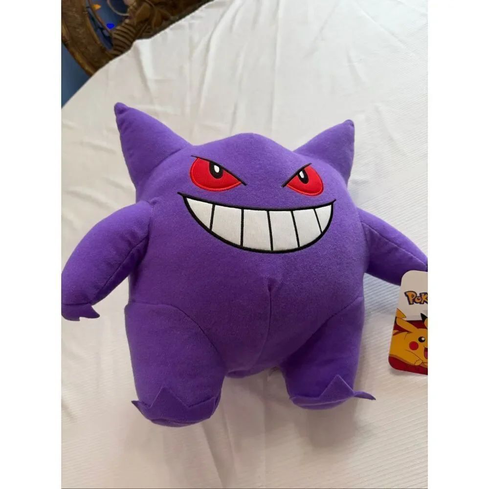 Gengar Plush Pokemon Purple Hanging Stuffed Animal Toy Factory 14” New